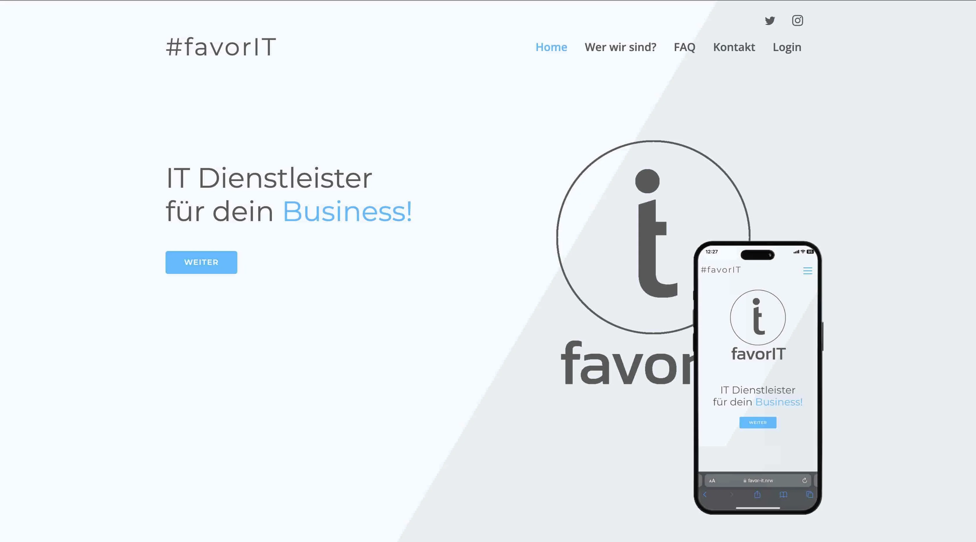 FavorIT Webseite und Mobiloptimierung